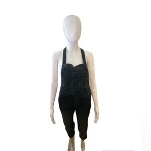 New free people blue overalls